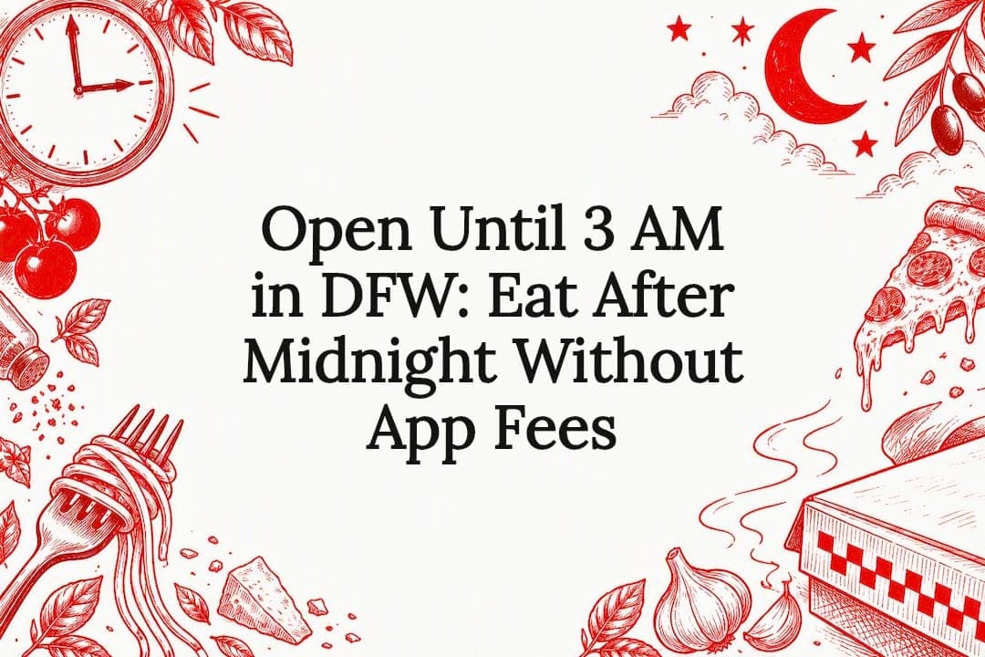 Open Until 3 AM in DFW: Eat After Midnight Without App Fees