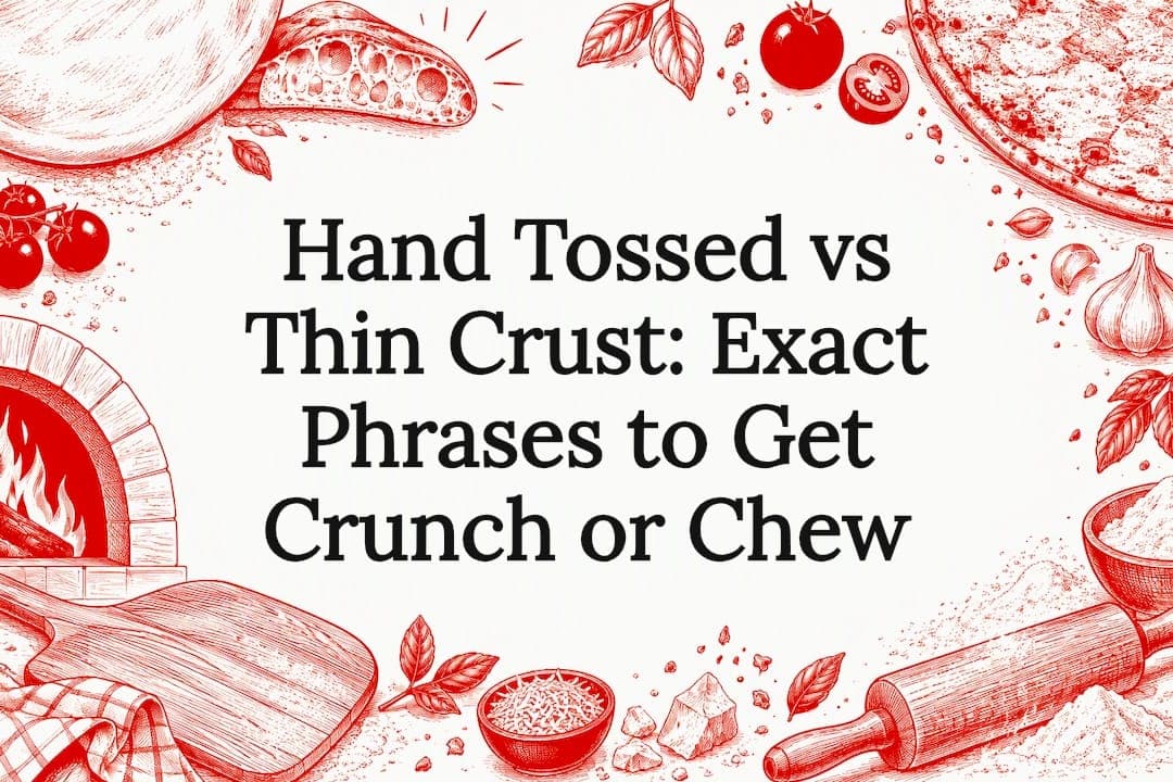 Hand Tossed vs Thin Crust: Exact Phrases to Get Crunch or Chew