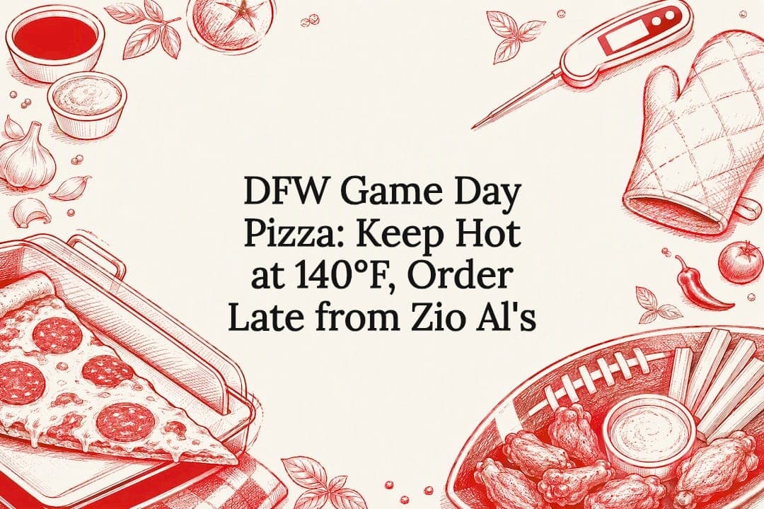 DFW Game Day Pizza: Keep Hot at 140°F, Order Late from Zio Al's