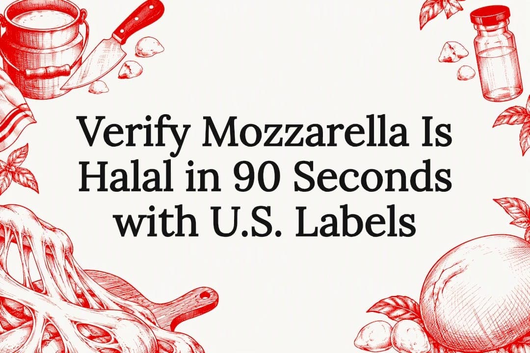 Verify Mozzarella Is Halal in 90 Seconds with U.S. Labels