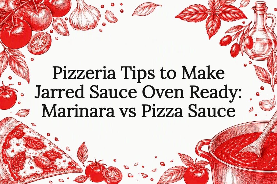 Pizzeria Tips to Make Jarred Sauce Oven Ready: Marinara vs Pizza Sauce