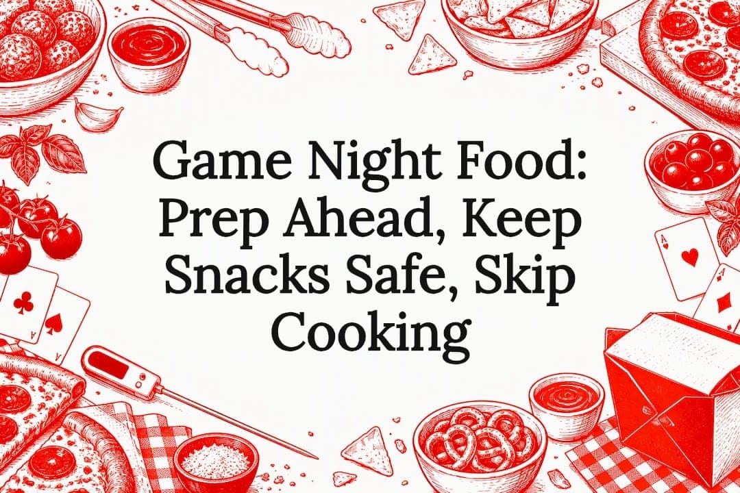 Game Night Food: Prep Ahead, Keep Snacks Safe, Skip Cooking
