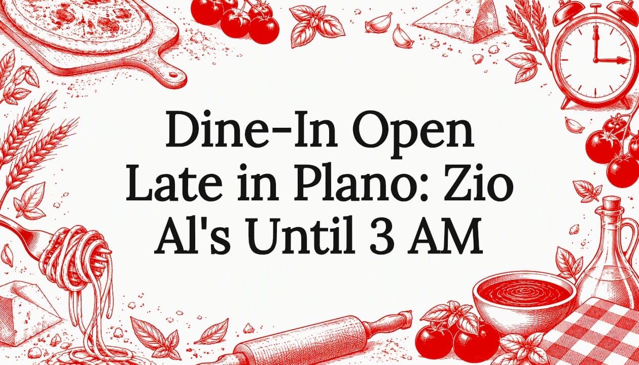 Dine-In Open Late in Plano: Zio Al's Until 3 AM